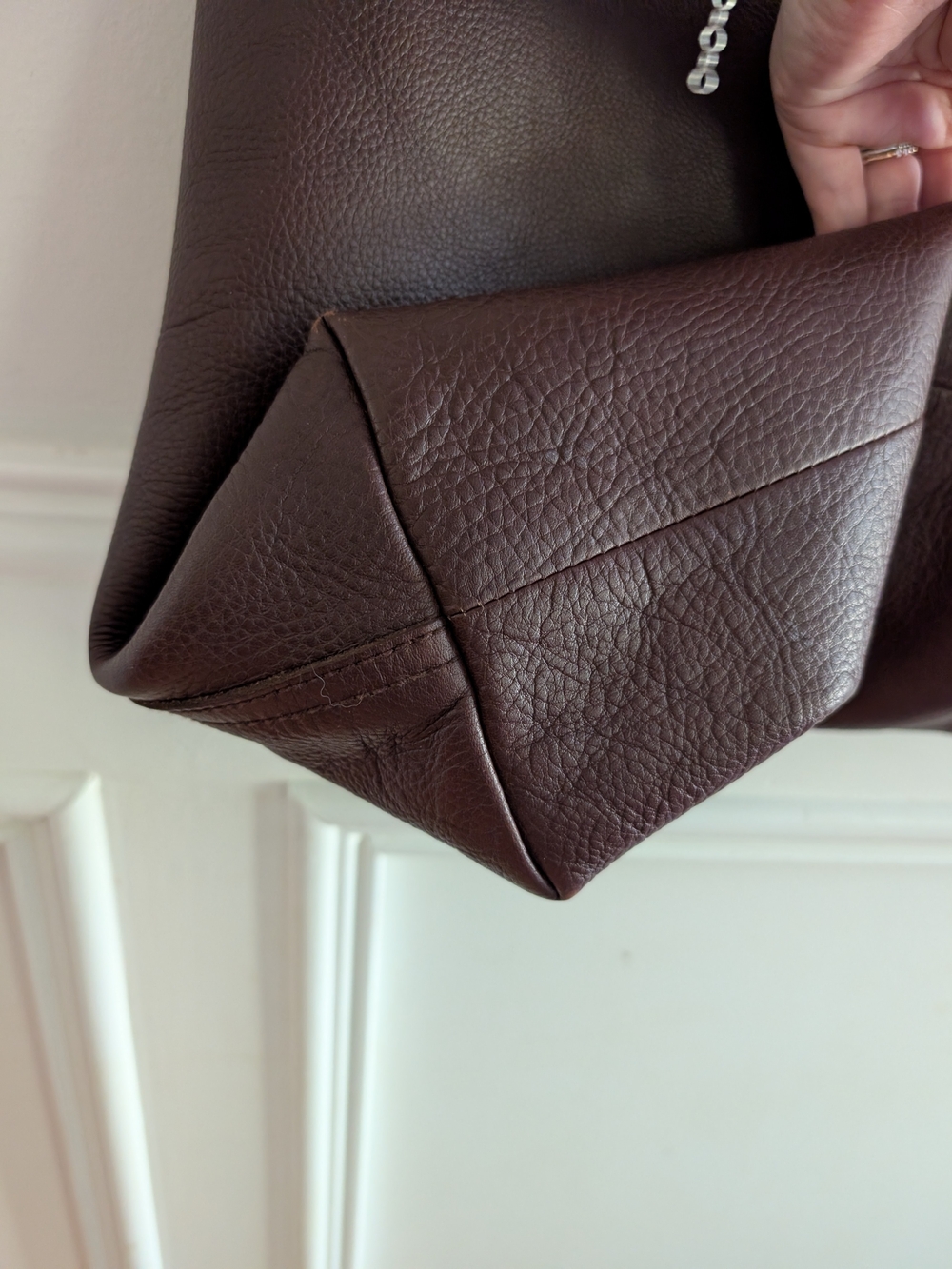 Madewell Dark Brown Leather Tote - Picture 6 of 10